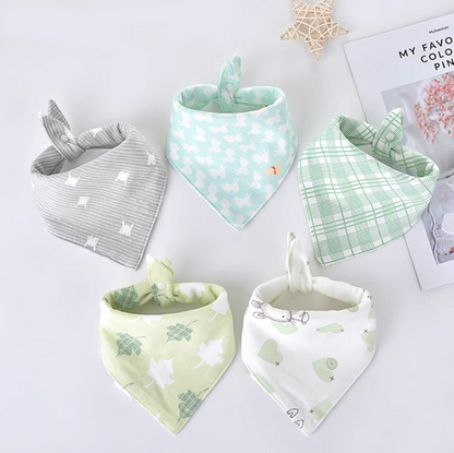 Triangle Baby Scarf for Drooling and Teething