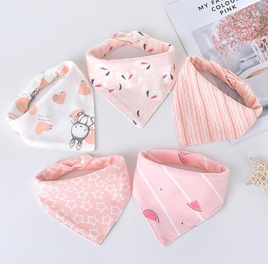 Triangle Baby Scarf for Drooling and Teething