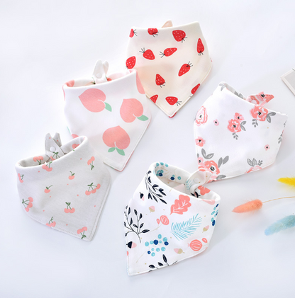 Triangle Baby Scarf for Drooling and Teething