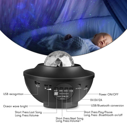 LED Star Projector Night Light for Kids